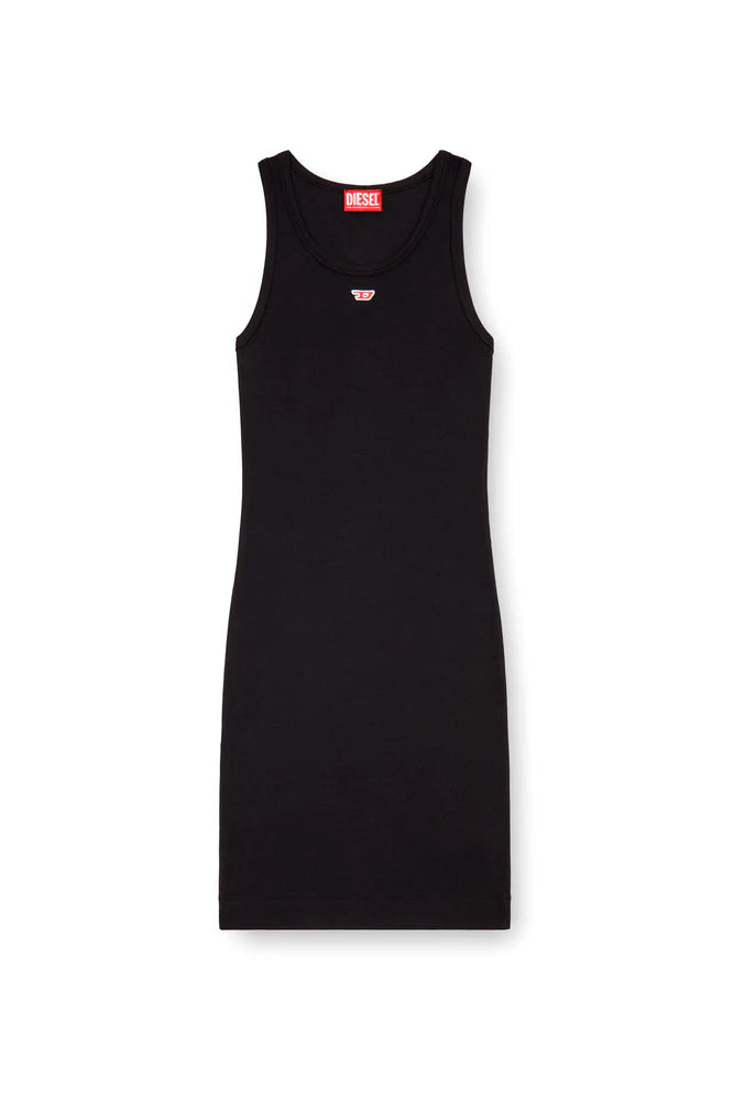 Short tank dress with D logo