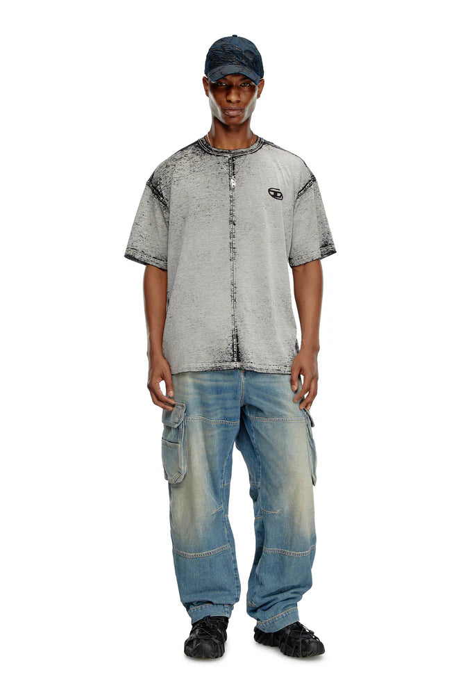 Burnout T-shirt with Oval D logo