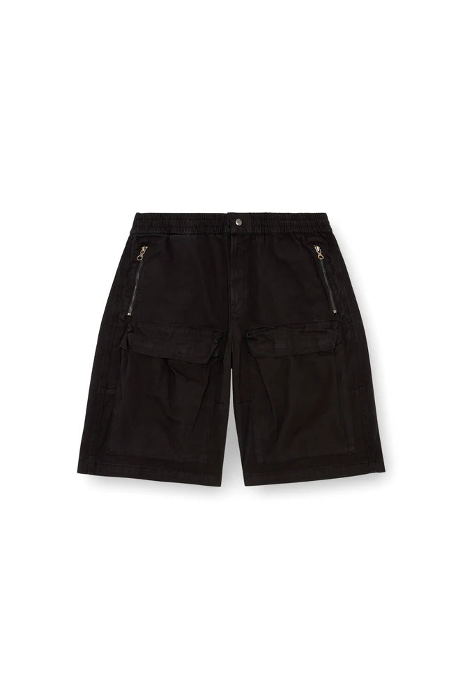 Cargo shorts in faded organic cotton