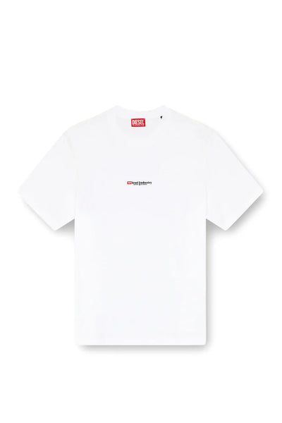 Slub jersey T-shirt with Diesel print