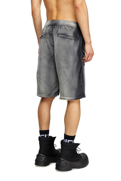 Faded shorts with archival print