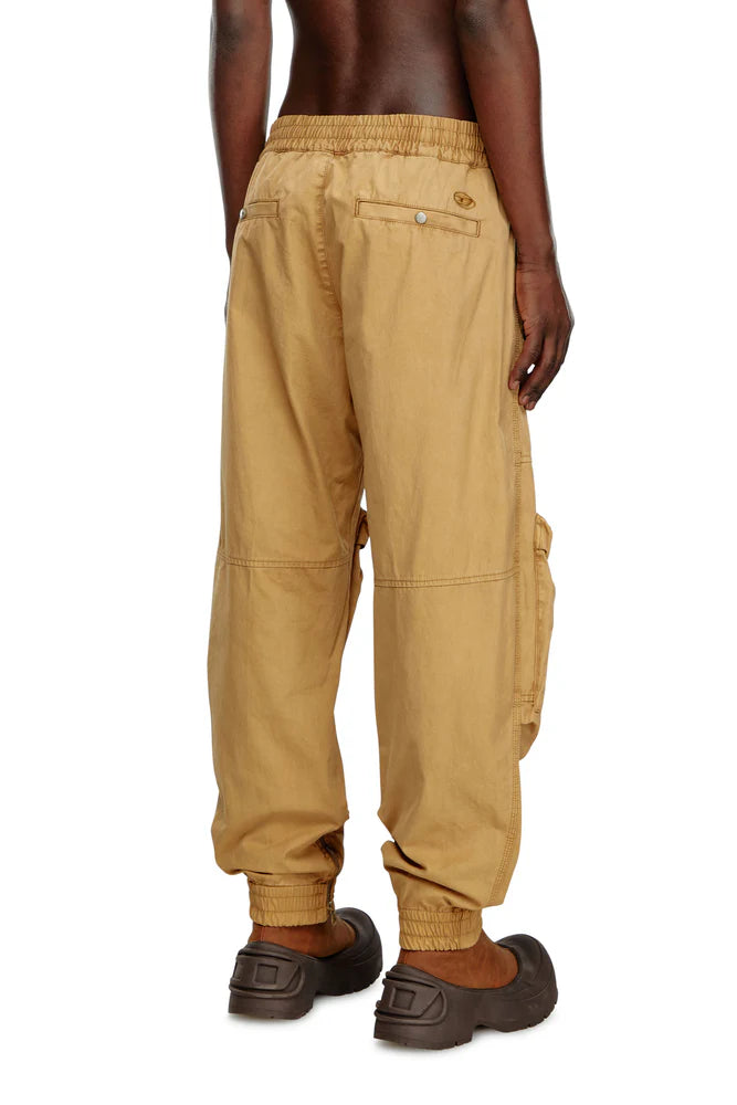 Cargo pants in faded organic cotton