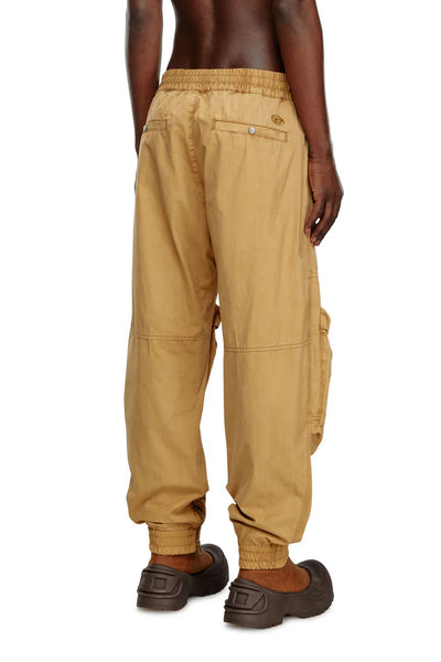 Cargo pants in faded organic cotton