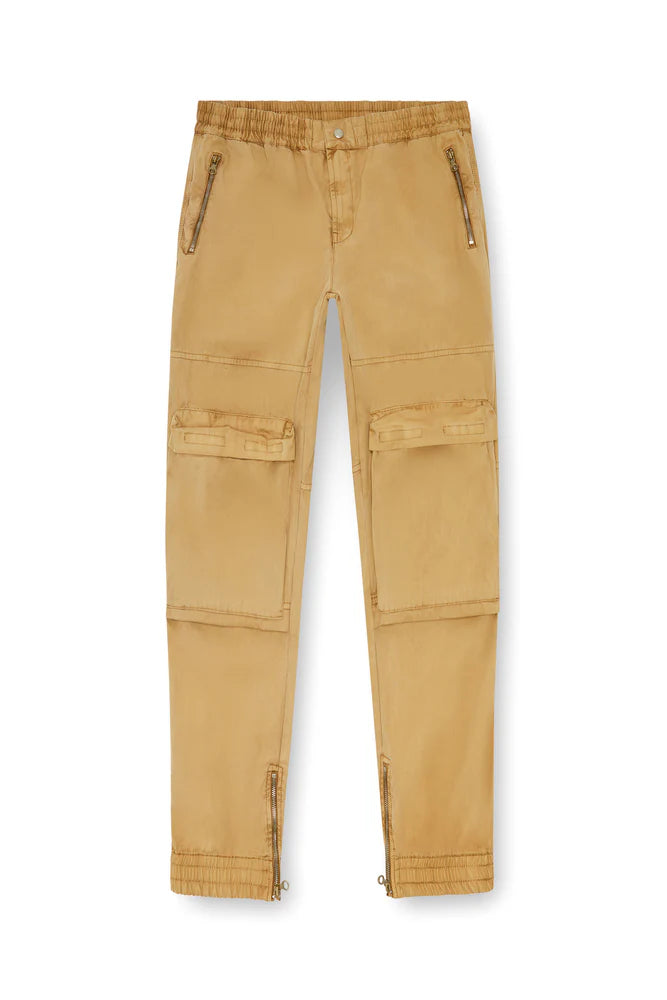Cargo pants in faded organic cotton