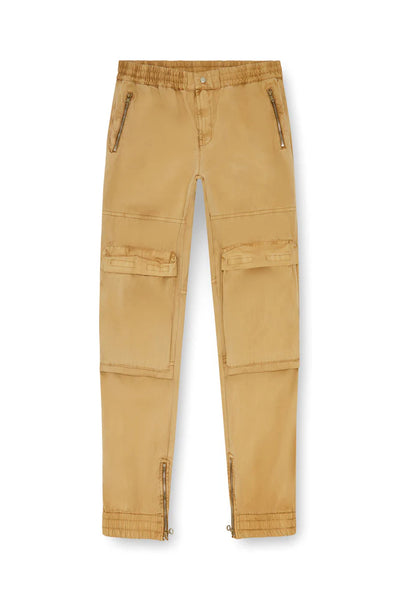 Cargo pants in faded organic cotton