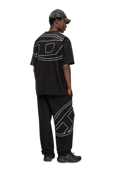 T-shirt with maxi oval D embroidery