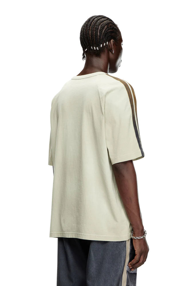 Faded T-shirt with flocked logo print