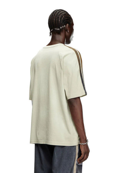 Faded T-shirt with flocked logo print