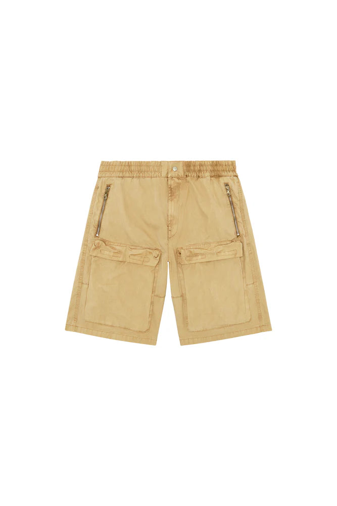 Cargo shorts in faded organic cotton