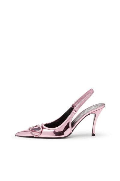 D-Venus-Slingback Pumps With Mirror Finish