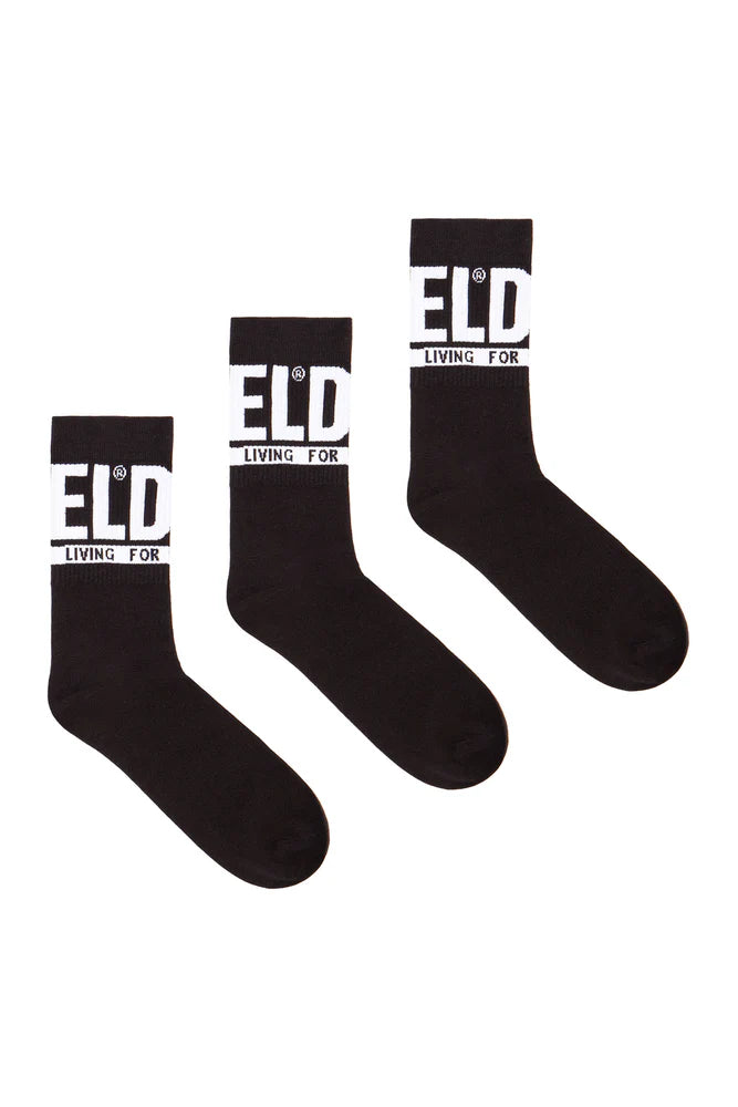 3-pack of logo cuff socks