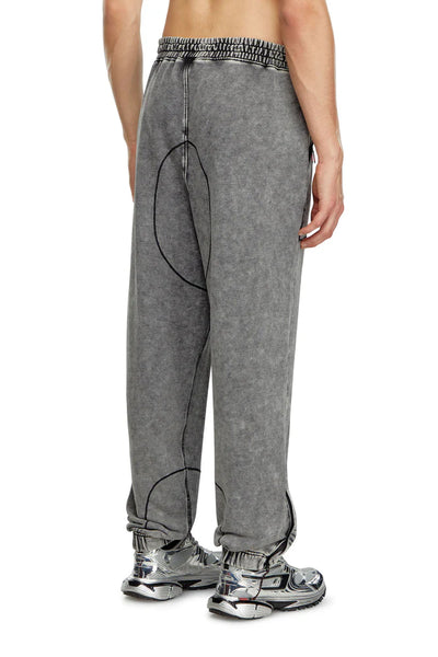 Faded Track Pants With Toggle Waist