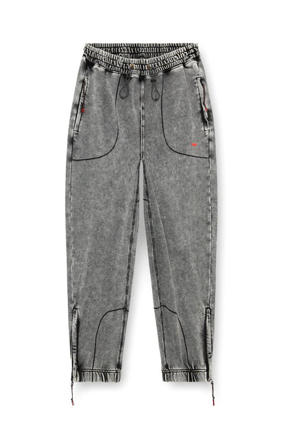 Faded Track Pants With Toggle Waist