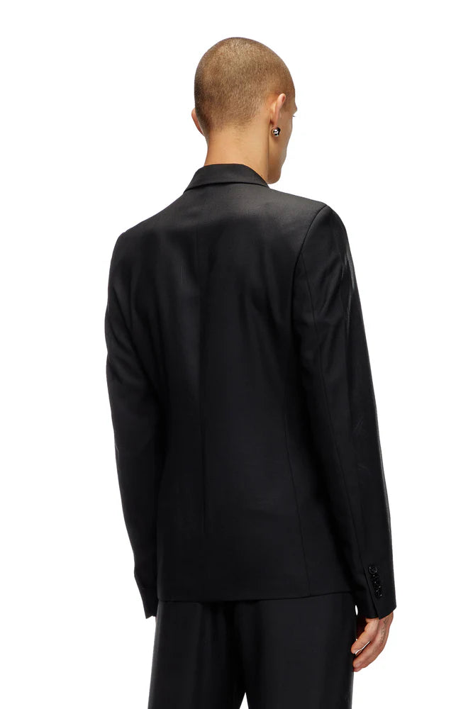 Suit Jacket With Coated Front