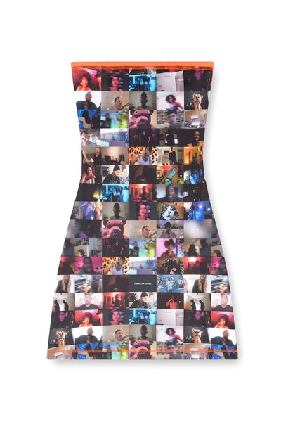 Tube Dress With Livestream Print