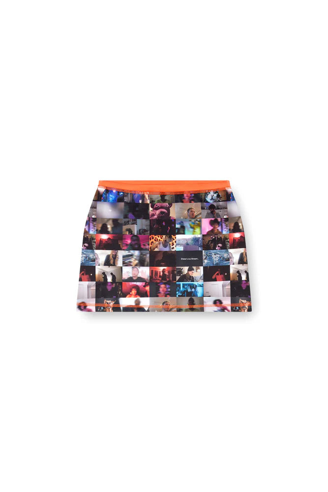 Mini Skirt With Pop Print