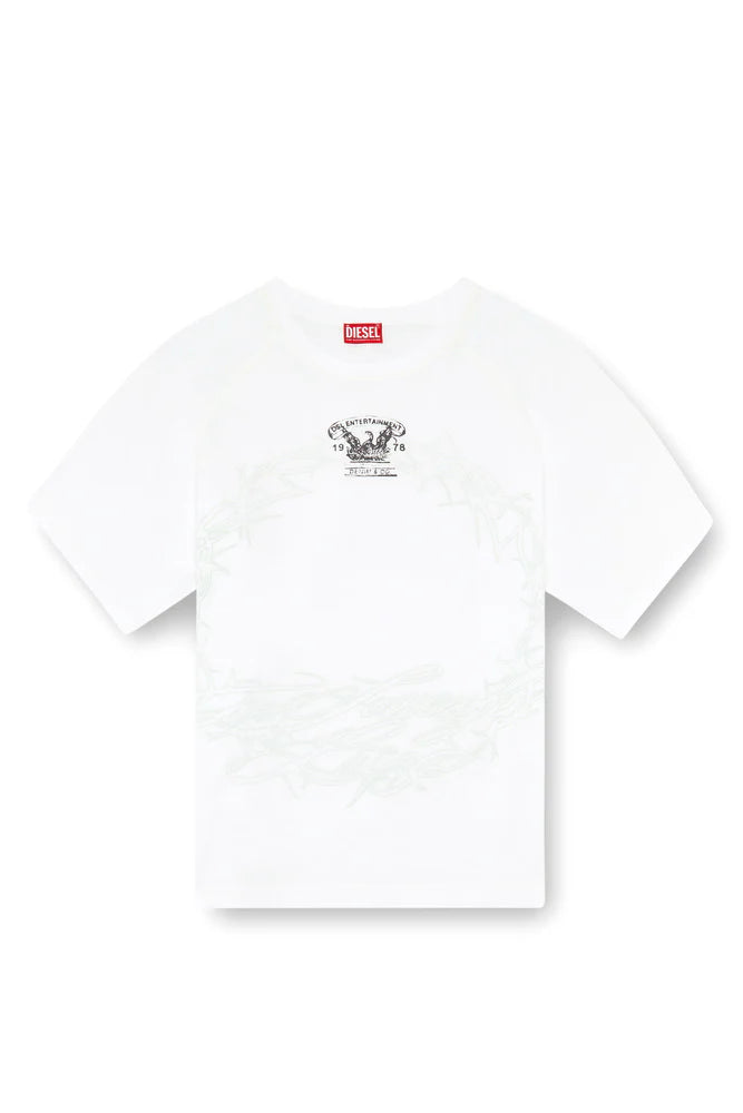 T-Shirt With Inside-Out Print