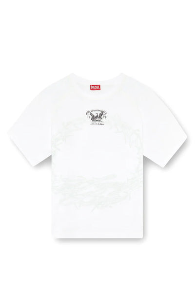 T-Shirt With Inside-Out Print