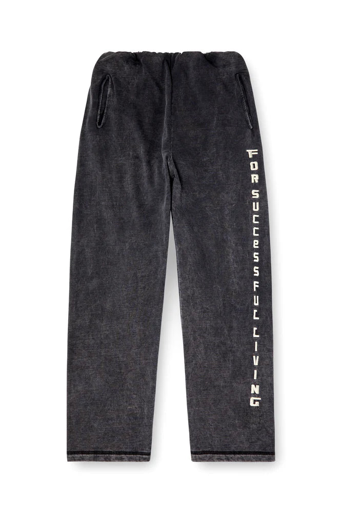 Track Pants With Denim Effect