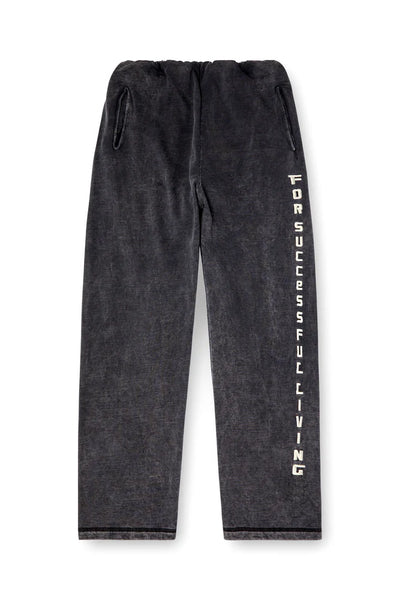 Track Pants With Denim Effect