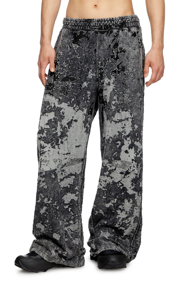 Burnout Track Pants With Camo Effect
