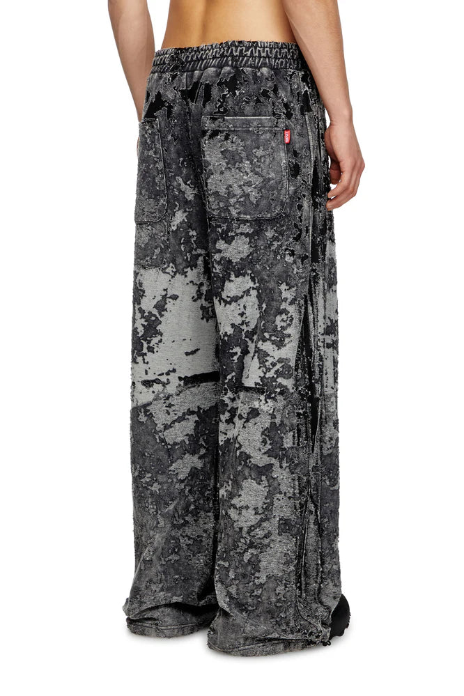 Burnout Track Pants With Camo Effect