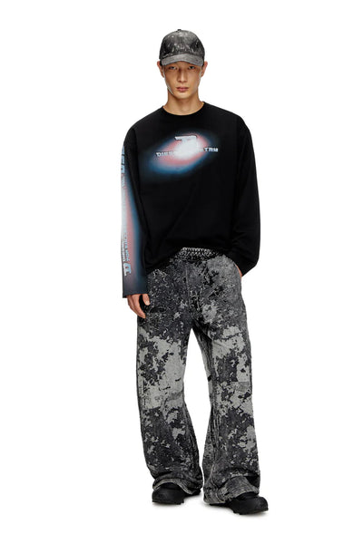Burnout Track Pants With Camo Effect