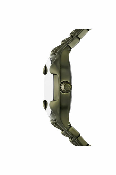 Vert Three-Hand Date, Green Stainless Steel Watch