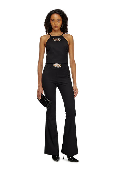 Twill top with metal Oval D plaque