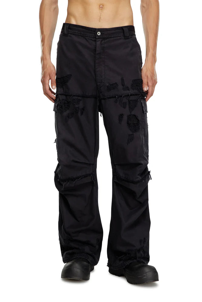 Cargo pants in cotton dobby