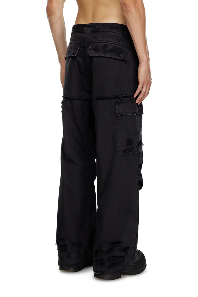 Cargo pants in cotton dobby