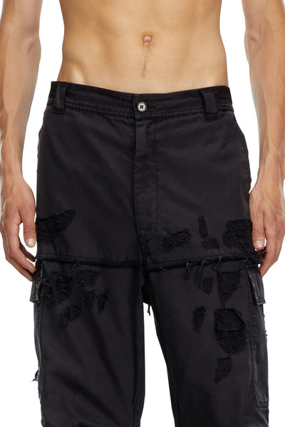 Cargo pants in cotton dobby