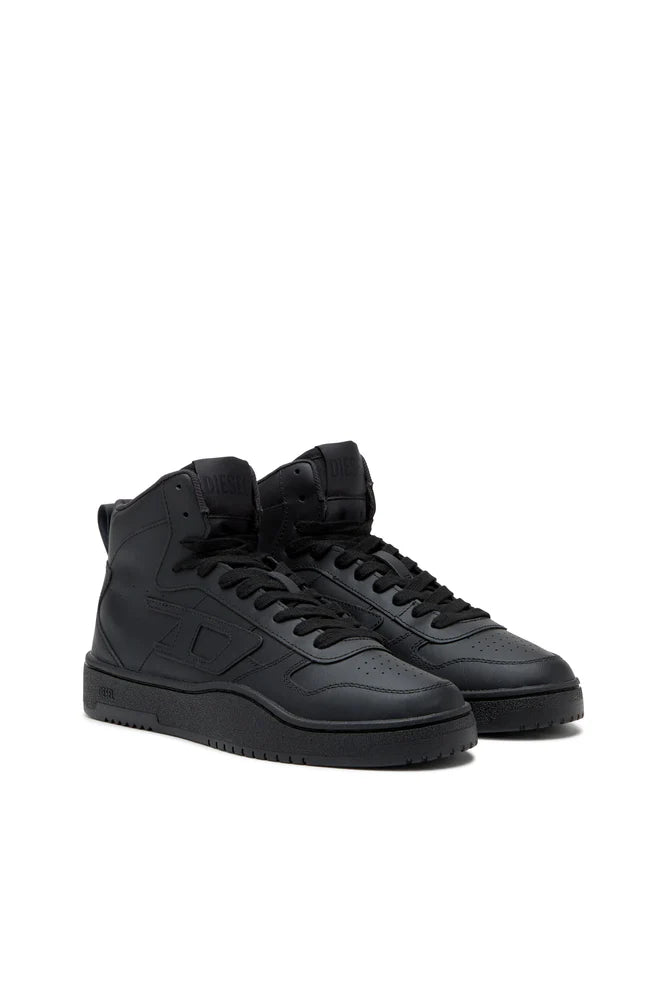 S-Ukiyo-High-top sneakers in leather