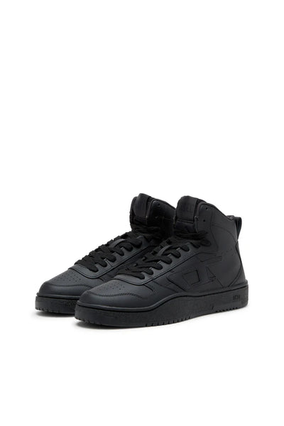 S-Ukiyo-High-top sneakers in leather