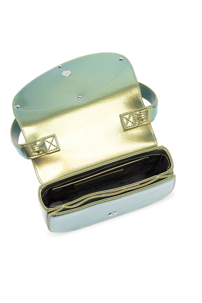1DR-Iconic shoulder bag with iridescent effect