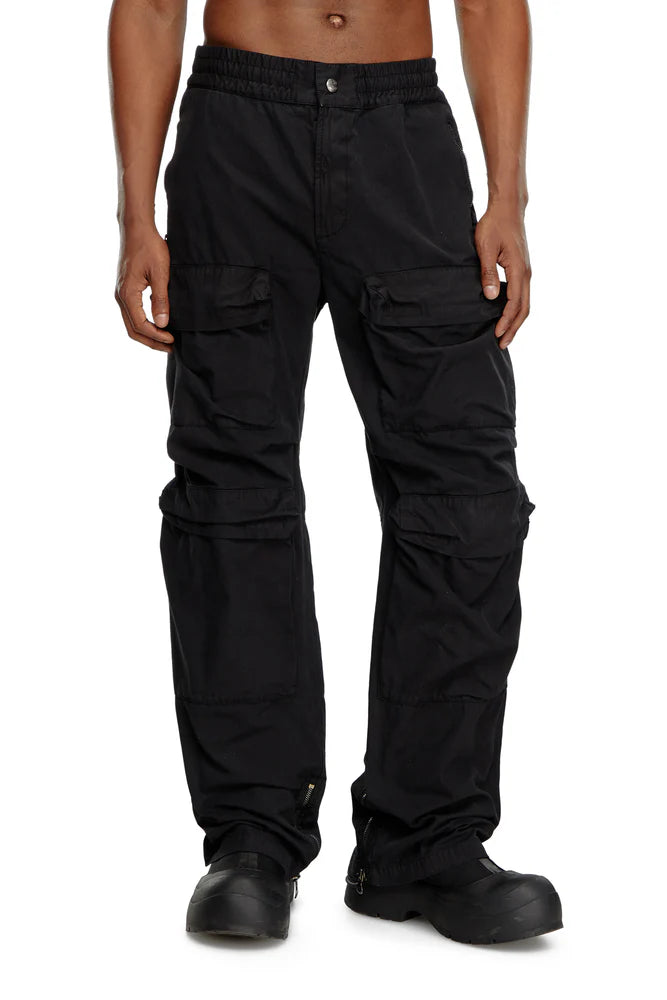 Cargo pants in garment-dyed twill