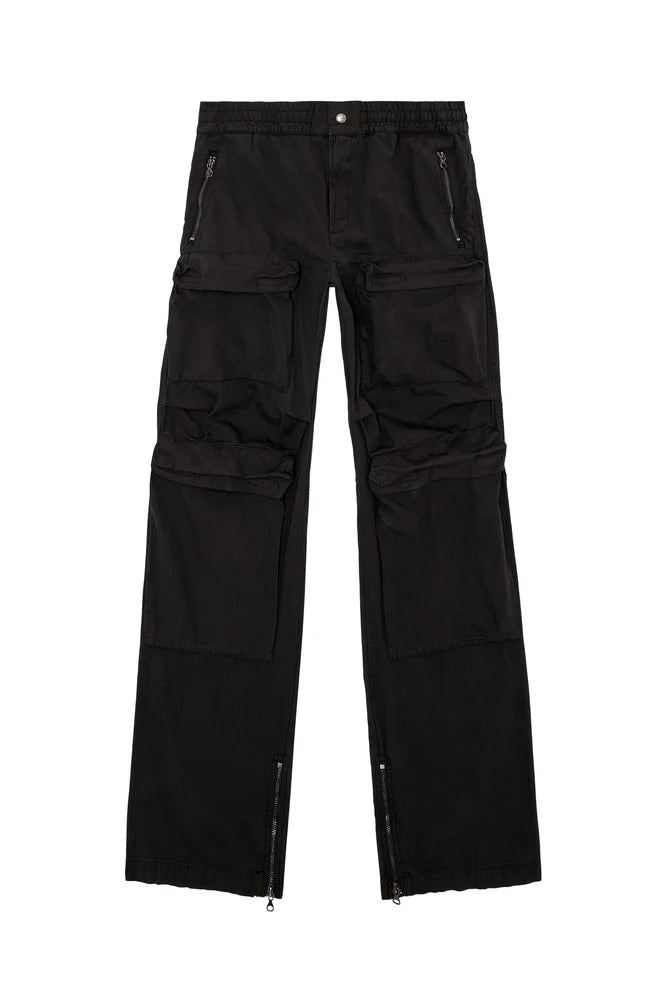 Cargo pants in garment-dyed twill