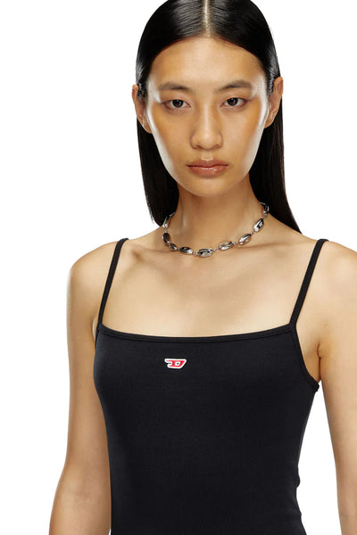 Short slip dress with D logo