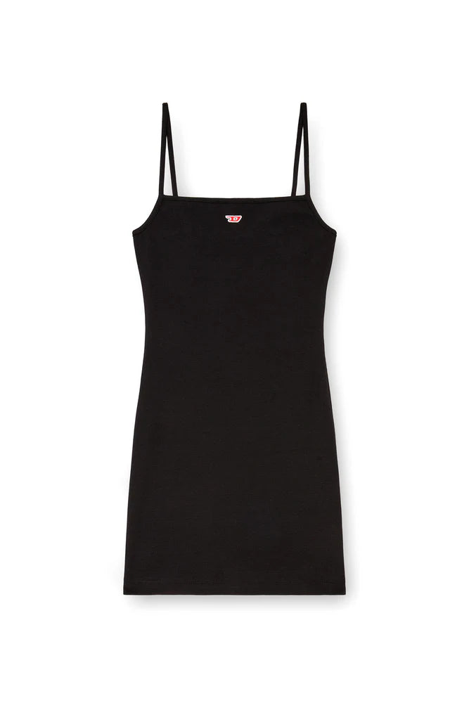 Short slip dress with D logo