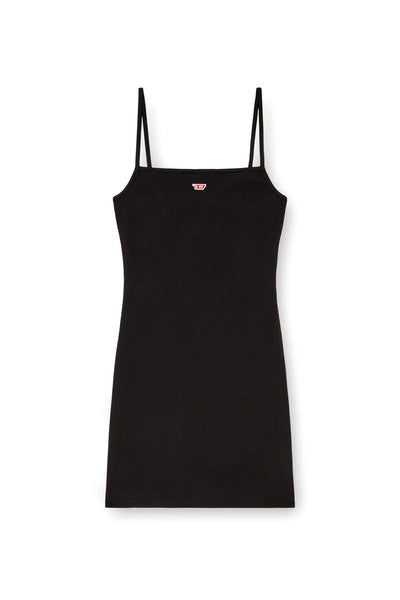 Short slip dress with D logo
