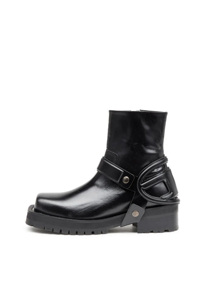 D-Texan-Harness boots in polished leather