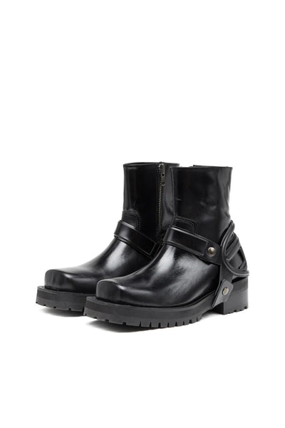 D-Texan-Harness boots in polished leather