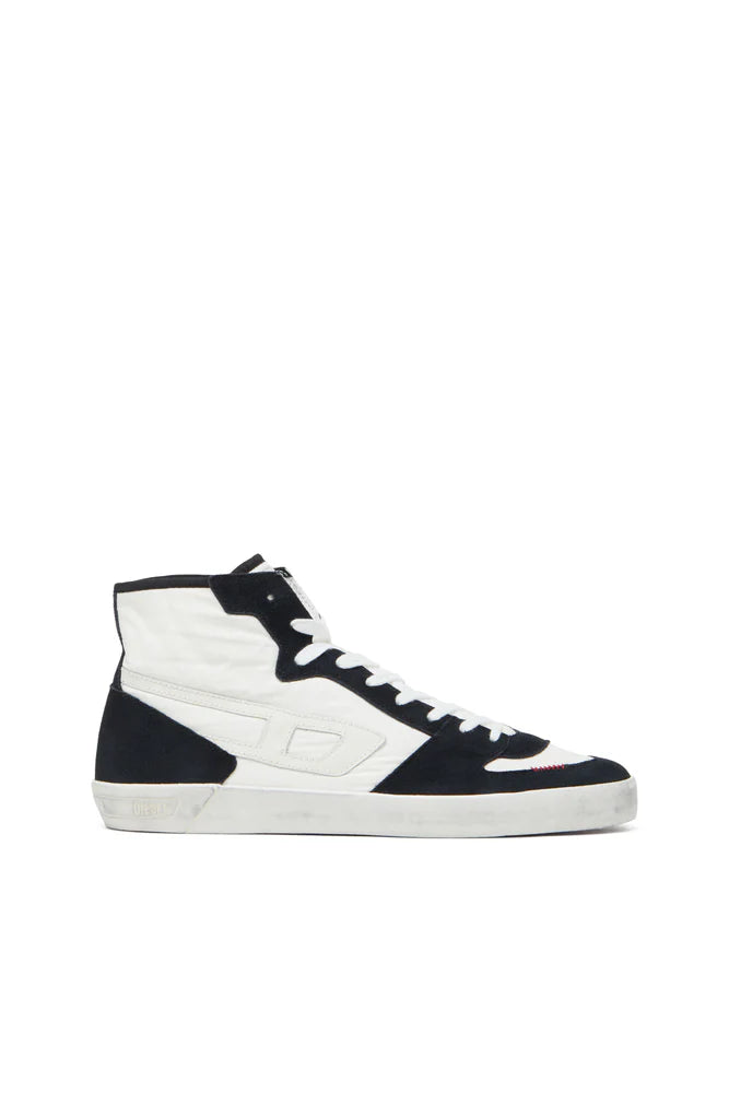 S-Leroji D-Padded-ripstop and suede high-top sneakers