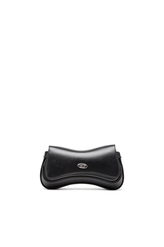 Play-Semi gloss leather shoulder bag