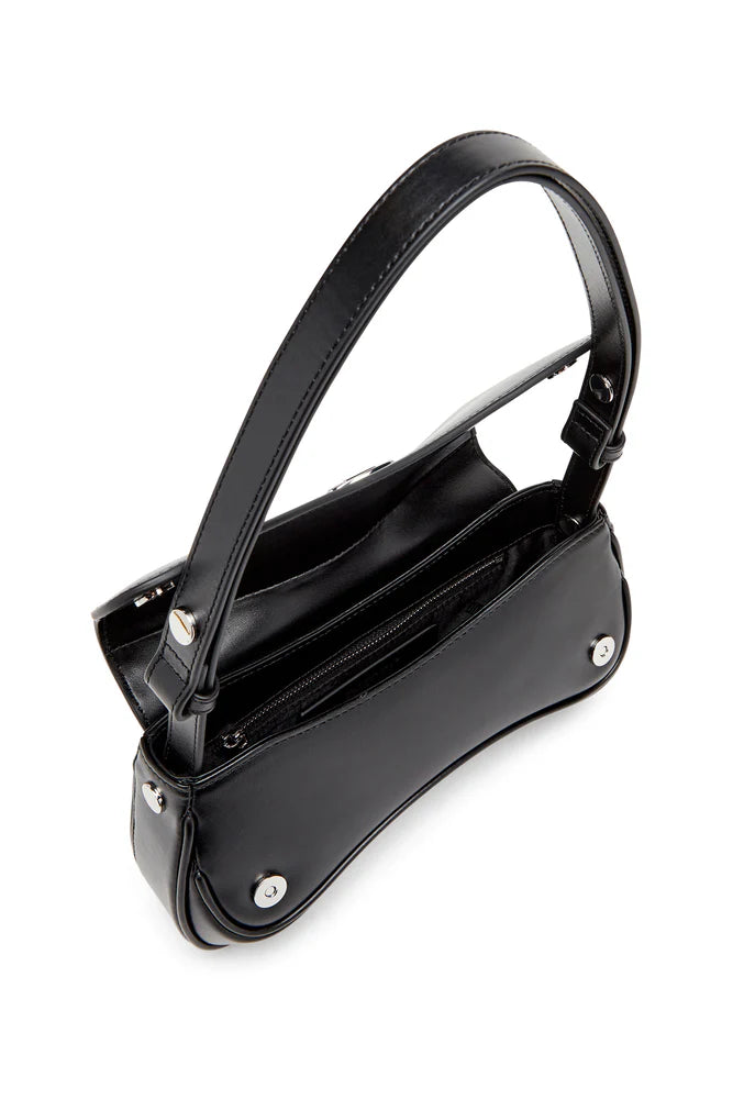 Play-Semi gloss leather shoulder bag