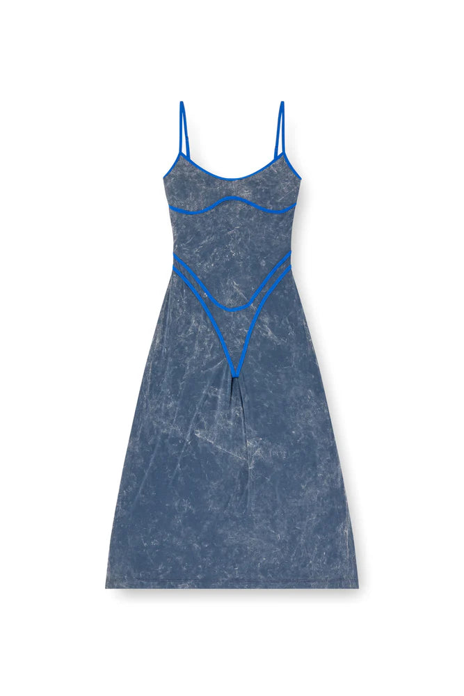 Strappy dress with underwear detail