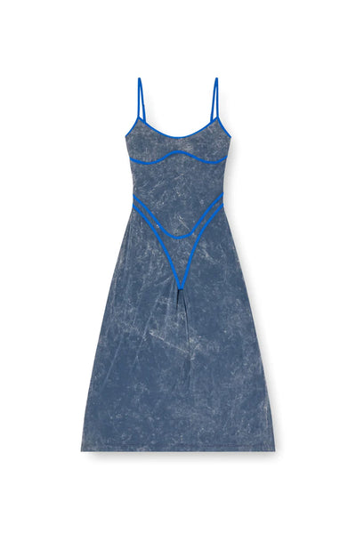 Strappy dress with underwear detail