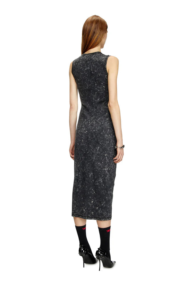 Sleeveless dress with zip detail