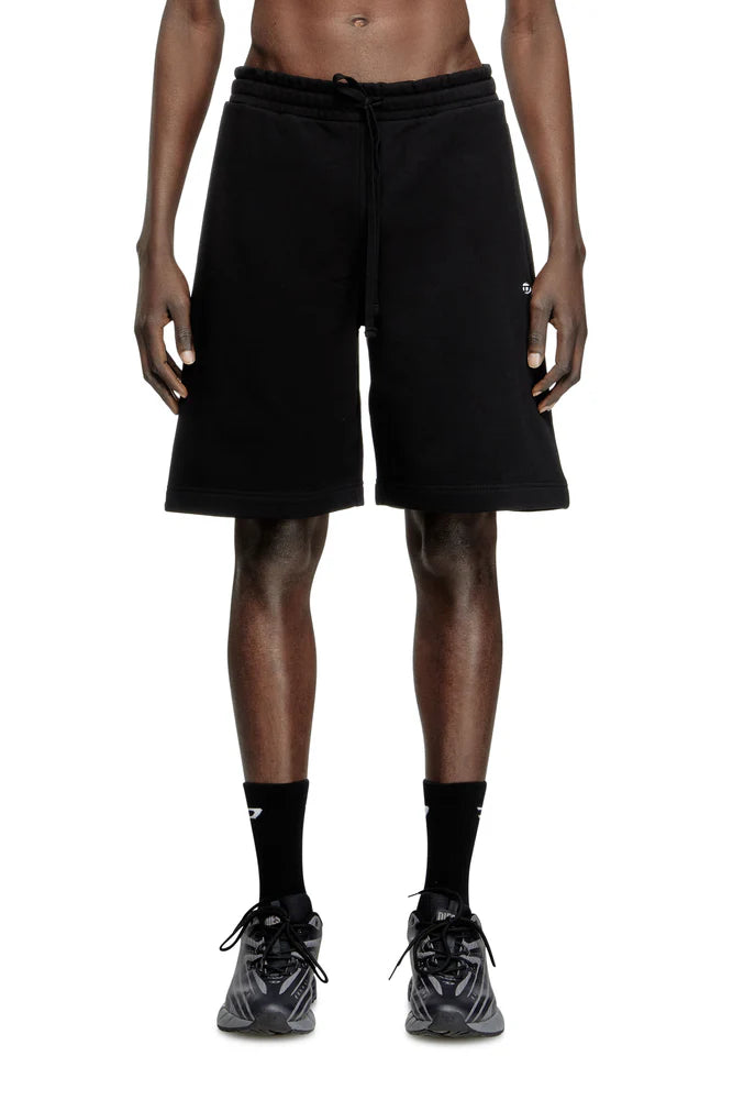 Fleece-back sweat shorts