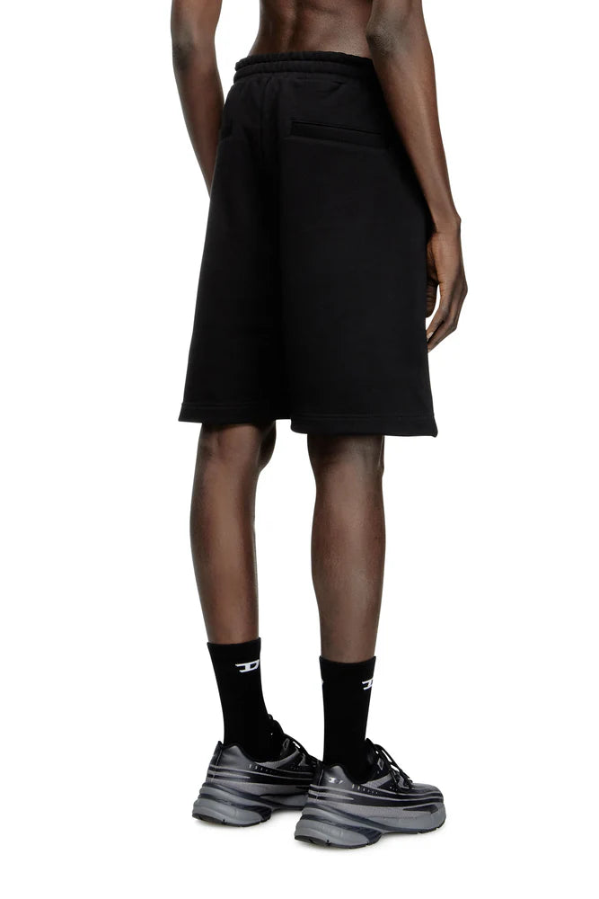 Fleece-back sweat shorts